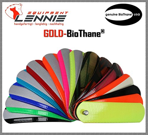 BioThane® Meterware, Gold Standard, 13-38 mm breit, ca. 2,5 mm dick, viele Farben, 13mm, Neon-Gelb von BioThane®