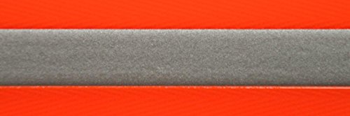 BioThane® Meterware, Gold Super Flex Reflex, 25-38 mm breit, ca. 1,5 mm dick, 2 Farben, 38mm, Neon-Orange von BioThane®