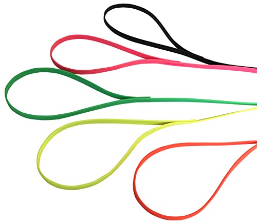 BioThane® Leine genäht, 1m/9mm, mit Handschlaufe, Neonpink von BioThane