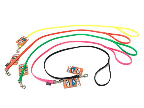BioThane Leine genäht, 1m/13mm, mit Handschlaufe, neongrün BioThane Leine genäht, 1m/13mm, mit Handschlaufe, neongrün von BioThane