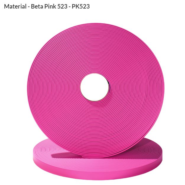 ORIGINAL Biothane® Meterware 9mm 1.00m pink (PK523) von BioThane