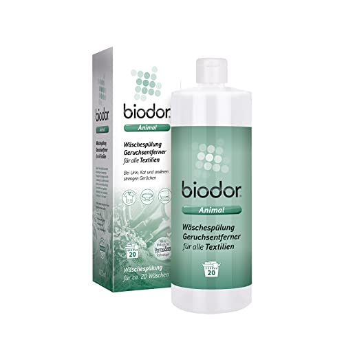 Biodor Animal Wäschespülung 1L - Geruchsneutralisierer, Geruchsentferner & Reiniger für die Tierumgebung - Enzymreiniger Urin, Kot & anderen strengen Gerüchen - Fleckenentferner & Reinigung Biodor Animal Wäschespülung 1L - Geruchsneutralisierer, Geruchsentferner & Reiniger für die Tierumgebung - Enzymreiniger Urin, Kot & anderen strengen Gerüchen - Fleckenentferner & Reinigung von Biodor