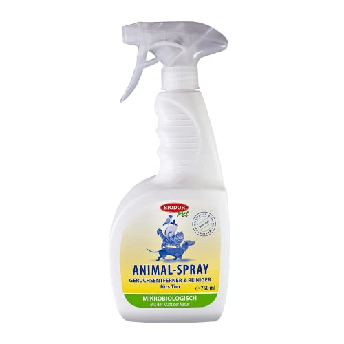 Biodor Animal Geruchsentferner & Reiniger Spray 750 ml Geruchsneutralisierer Enzymreiniger Katzenurin, Hundeurin von Biodor