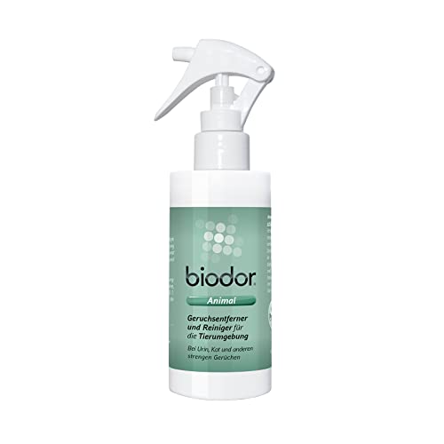 Biodor Animal Spray 150ml - Geruchsneutralisierer, Geruchsentferner & Reiniger für die Tierumgebung - Enzymreiniger Urin, Kot & anderen strengen Gerüchen - Hundeurin, Katzenurin Geruchsentferner von Biodor