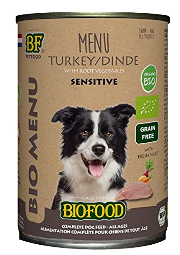 400 gr Biofood Organic Hund Pute Menü Dose Hundefutter von Biofood