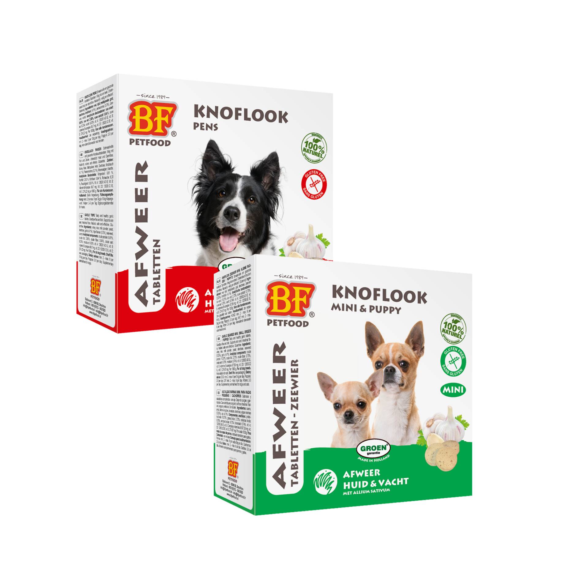 BF®Petfood Knoblauchtabletten - Meeresalgen - 2 x 100 Stück - Mini von Biofood