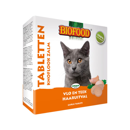 BF®Petfood Knoblauchtabletten für Katzen - Naturell - 2 x 100 Stück von Biofood