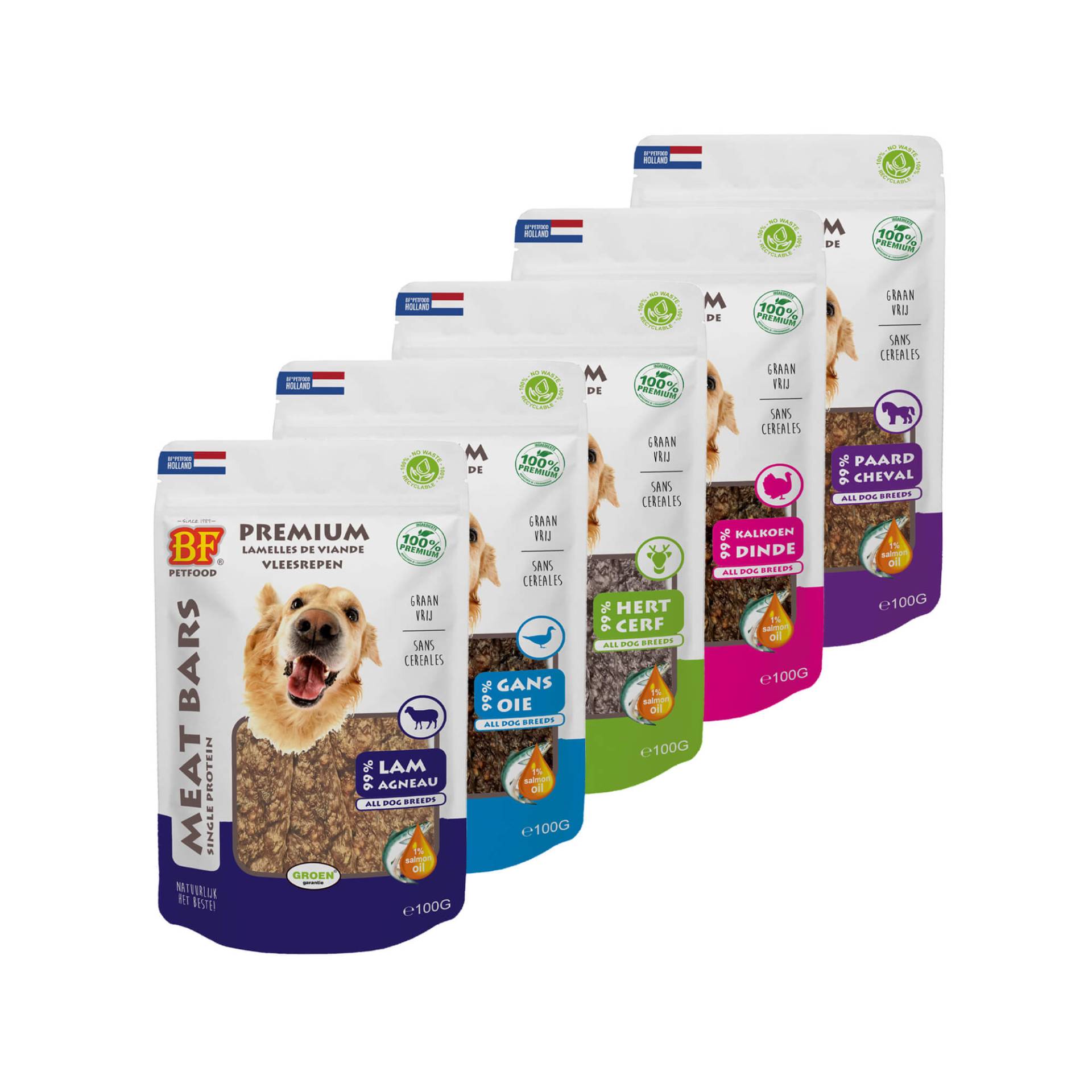 BF®Petfood Meat Bars - Gans - 3 x 100 g von Biofood