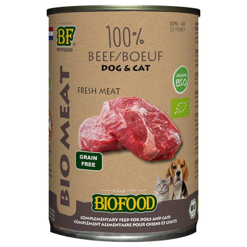 BF Petfood Organic Rind - 12 x 400 g von Biofood