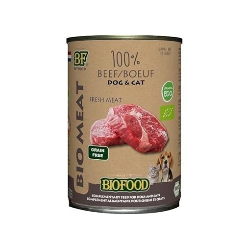 Biofood 12x400 gr Organic Hond rund menu blik hondenvoer Biofood 12x400 gr Organic Hond rund menu blik hondenvoer von Biofood