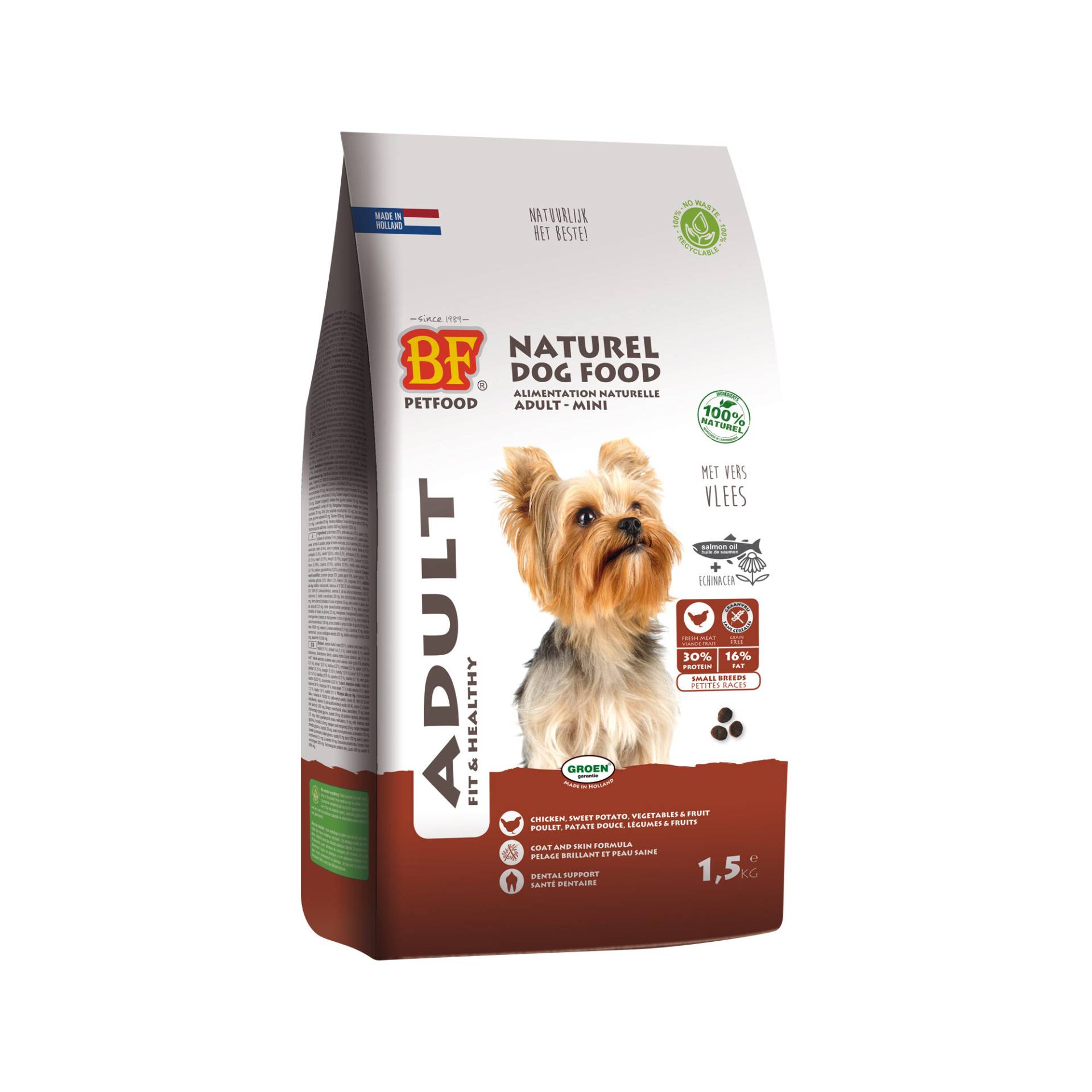 Biofood Adult Mini Hundefutter - 1,5 kg von Biofood