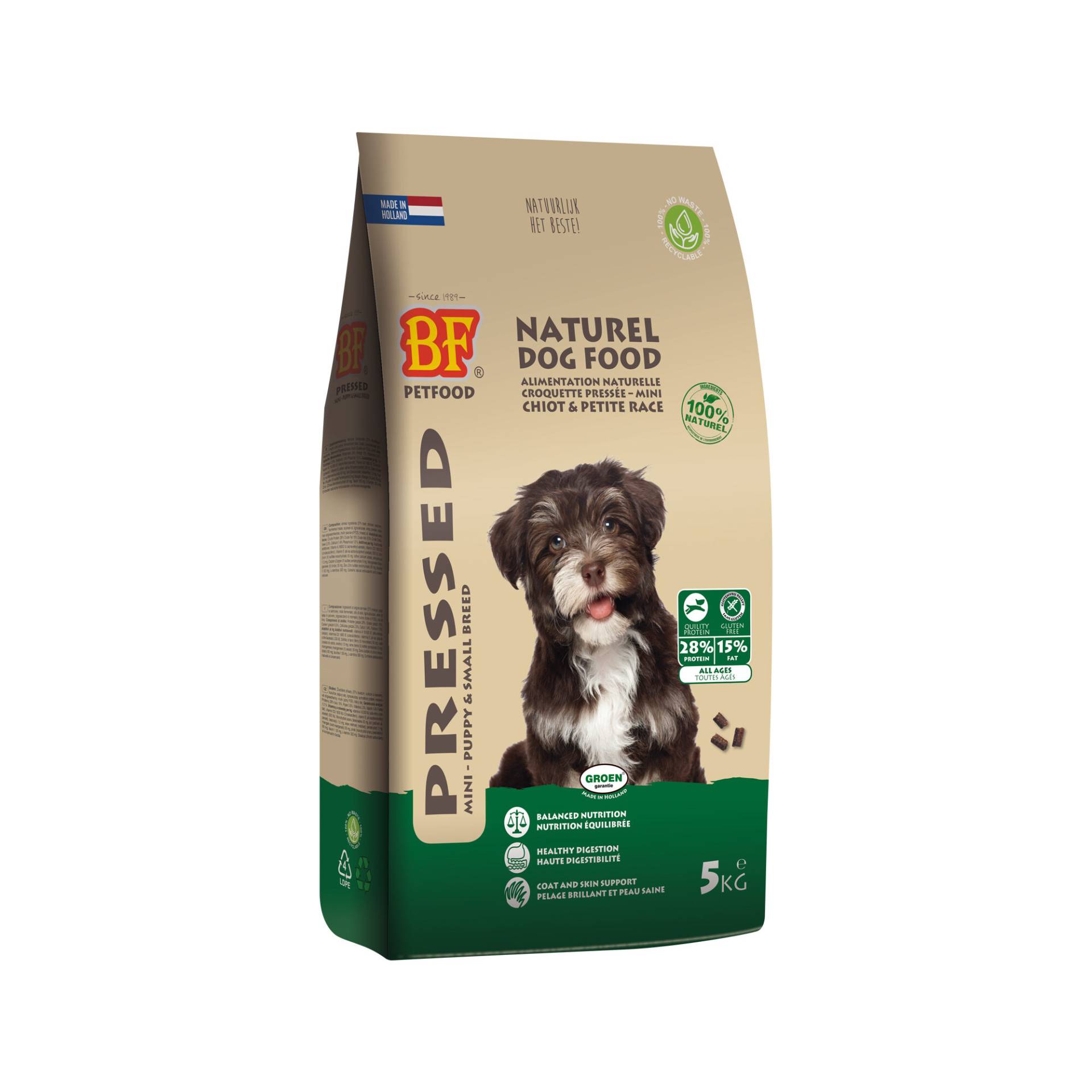 Biofood Gepresst Mini & Small Breed Puppy Hundefutter - 5 kg von Biofood