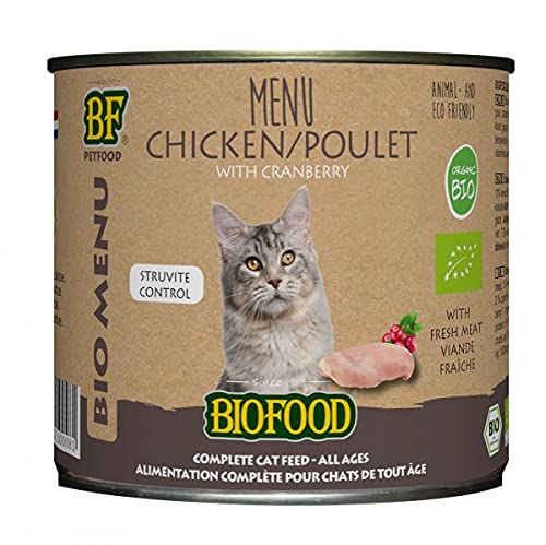 Biofood Organic Menu Huhn - Katze - 12 x 200 g von Biofood