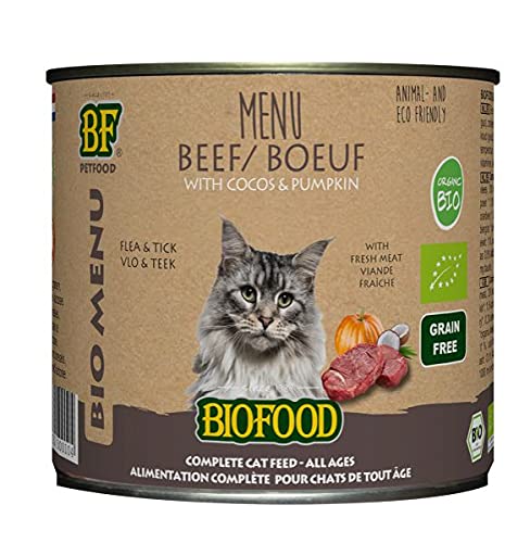 Biofood Organic Menu Rind - Katze - 12 x 200 g von Biofood