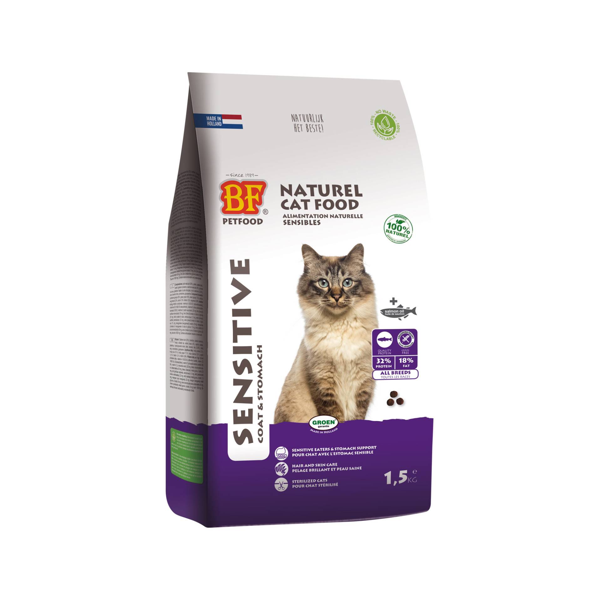 Biofood Sensitive Katzenfutter - 1,5 kg von Biofood