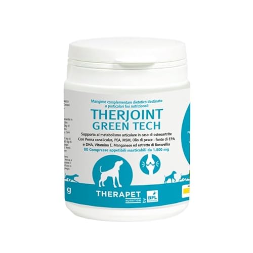 THERJOINT GREEN TECH 80cpr - Natürliches Ergänzungsmittel für Gelenke des Hundes THERJOINT GREEN TECH 80cpr - Natürliches Ergänzungsmittel für Gelenke des Hundes von Bioforlife