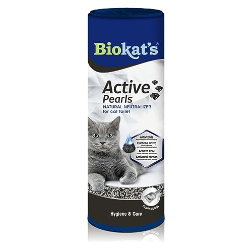 Biokat's Active Pearls - Streuzusatz mit Aktivkohle verbessert Geruchsbindung und Saugfähigkeit der Katzenstreu - 1 Dose (1 x 700 ml) von Biokat's