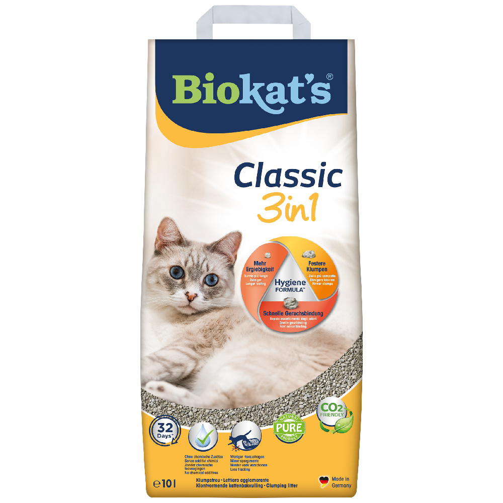 Biokat's Classic 3in1 Katzenstreu - 10 l von BioKat's