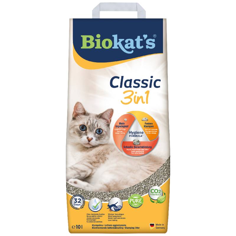 Biokat's Classic 3in1 Katzenstreu - 10 l von BioKat's