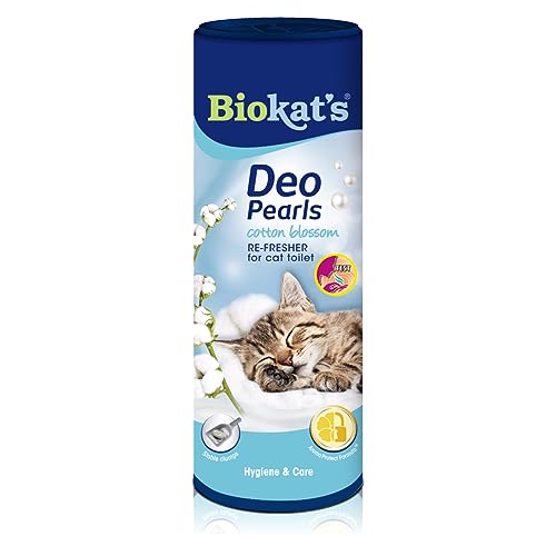 Biokat's Deo Pearls Cotton Blossom - Streuzusatz mit Duft für Frische und feste Klumpen in der Katzentoilette - 1 Dose (1 x 700 g) von Biokat's