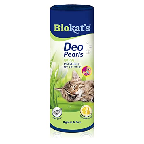 Biokat's Deo Pearls Spring - Streuzusatz mit Duft für Frische und feste Klumpen in der Katzentoilette - 1 Dose (1 x 700 g) von Biokat's