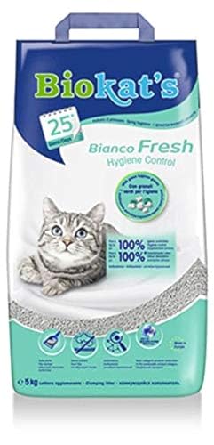 Biokat's Duftsand für Katzen, 5 kg, Weiß, Frische, Hygiene-Kontrolle, saugfähig von Biokat's