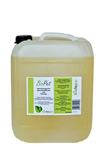 Biolopur | Geruchsneutralisierer | Geruchsentferner | Spray | Reinigungsmittel Urin, Haustier etc. 5L Konzentrat ergibt 50L Fertiglösung von Biolopur