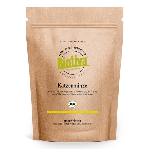 Biotiva Katzenminze Bio 100g - Nepeta cataria - Katzenkraut - Katzenmelisse- Katzen Minze - abgefüllt und kontrolliert in Deutschland Biotiva Katzenminze Bio 100g - Nepeta cataria - Katzenkraut - Katzenmelisse- Katzen Minze - abgefüllt und kontrolliert in Deutschland von Biotiva