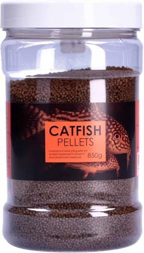 Wallerpellets 850g Dose - sinkende Fischfutterpellets für Wels, Kaltwasser und tropische Fische von BiotopeAquatics