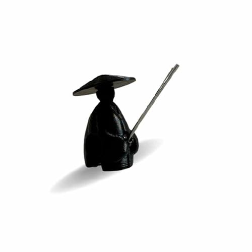 Garnelenstäbchenhalter – Aquarium-Lutscher-Stick, Lebensmittelzubehör (schwarz, der Angler – hängend) von BiotopeAquatics