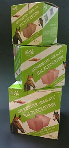 Biova 3 Salzlecksteineca 2,5kg Für Wild und Haustiere von Biova
