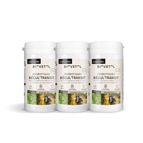 Biovetol - Probiotikum – Tabletten Regul'Transit – Nahrungsergänzungsmittel speziell für Transit (Hund, 3 Stück) von Biovetol