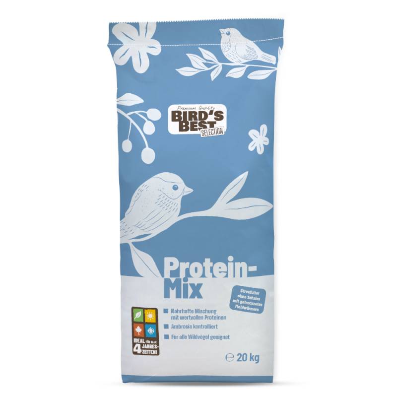 Bird´s Best Streufutter ohne Schalen mit Mehlwürmern - 20 kg von Bird's Best