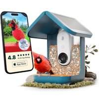 Birdbuddy BIRD BUDDY 2.0 - Vogelhaus mit Solardach (blau) von Birdbuddy