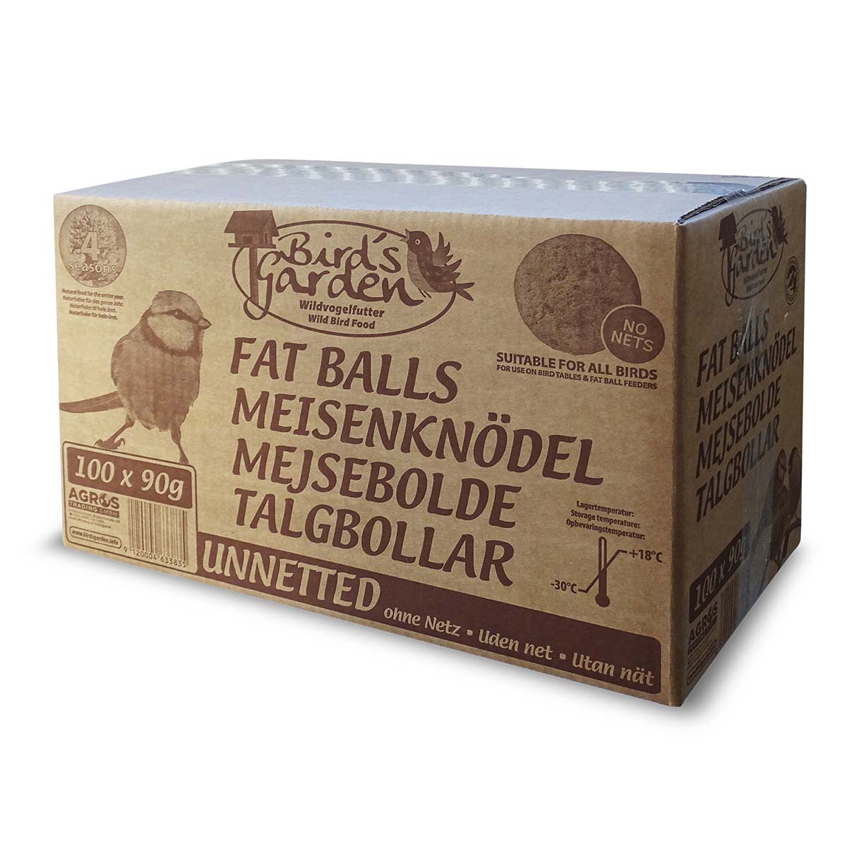 Birds Garden Meisenknödel ohne Netz im Karton 100x90g Birds Garden Meisenknödel ohne Netz im Karton 100x90g von Birds Garden