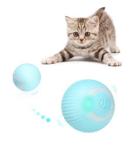 Birshe Katzenspielzeug Elektrisch mit LED Licht,Wiederaufladbarer Elektrisch Katzenspielzeug Ball mit Type-C Aufladbar 360° Interactive Hunting Cat Toy für Selbstbeschäftigung für Katzen und Kätzchen Birshe Katzenspielzeug Elektrisch mit LED Licht,Wiederaufladbarer Elektrisch Katzenspielzeug Ball mit Type-C Aufladbar 360° Interactive Hunting Cat Toy für Selbstbeschäftigung für Katzen und Kätzchen von Birshe