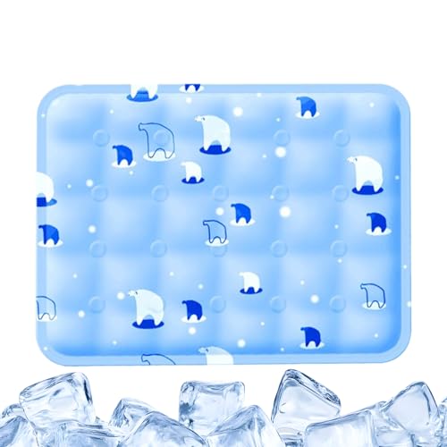 Birtern Kühlmatte für Haustiere – Kühlmatte für den Außenbereich, großes Kissen, Welpenbett, waschbar, rutschfest, Haustierzubehör für Couch, Boden, Kiste, Zwinger, drinnen und draußen von Birtern