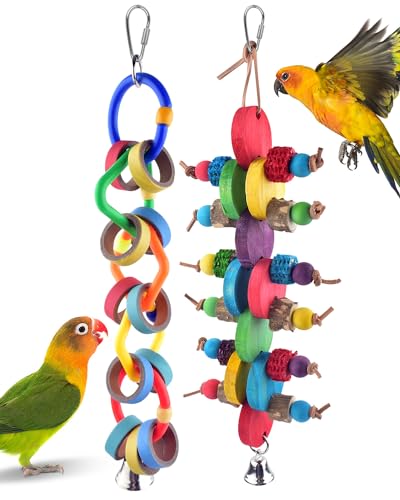Bissap Kauspielzeug für Vögel, mehrfarbig, Bagel, Kaskade, Vogel, Papageienspielzeug, Beißpapier, Pappe, olympische Ringe, Spielzeug für Amazonas-Nymphensittiche, Kakadus, Aras und ähnlich große Bissap Kauspielzeug für Vögel, mehrfarbig, Bagel, Kaskade, Vogel, Papageienspielzeug, Beißpapier, Pappe, olympische Ringe, Spielzeug für Amazonas-Nymphensittiche, Kakadus, Aras und ähnlich große von Bissap