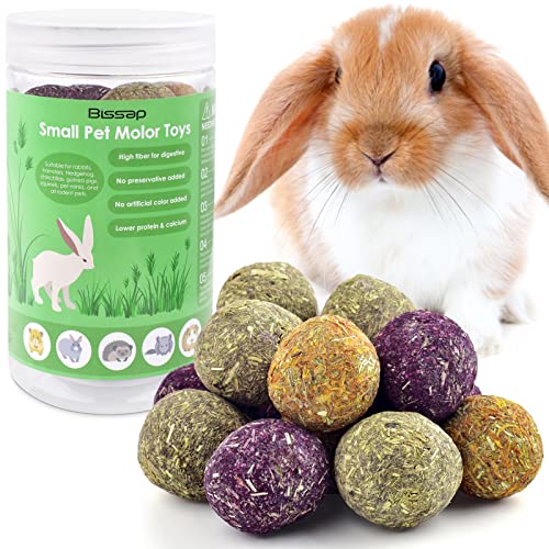 Bissap Bunny Chew Toys 15 Stück, 100 % natürliche, aromatische Blumen, Timothy, Heukugeln, Kaninchen, Kaugummis, für Hamster, Meerschweinchen, Ratten, Chinchillas, Gerben und andere kleine Tiere, 15 von Bissap