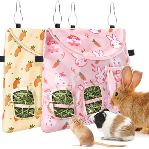 Bissap Heu-Futterstation für Kaninchen, 2 Löcher, zum Aufhängen, für Meerschweinchen, Heu, für Kaninchen, Chinchillas, Hamster, Ratten und andere kleine Haustiere, Rosa und Beige, 2 Stück Bissap Heu-Futterstation für Kaninchen, 2 Löcher, zum Aufhängen, für Meerschweinchen, Heu, für Kaninchen, Chinchillas, Hamster, Ratten und andere kleine Haustiere, Rosa und Beige, 2 Stück von Bissap