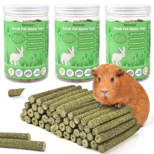 Bissap Timothy Heustäbchen für Kaninchen, 114 Stäbchen aus natürlichem Timothy Gras, Kauspielzeug für Kaninchen Bissap Timothy Heustäbchen für Kaninchen, 114 Stäbchen aus natürlichem Timothy Gras, Kauspielzeug für Kaninchen von Bissap