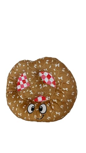 Bite Force Hundespielzeug - Pawsome Brezel Quietschendes Leckerli Hundespielzeug Kevlar-verstärkt für aggressive Kauer - Braun von Bite Force