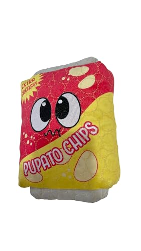Bite Force Hundespielzeug - Wagging Wafers Quietschendes Leckerli Hundespielzeug Kevlar-verstärkt für aggressive Kauer - Rot und Gelb von Bite Force