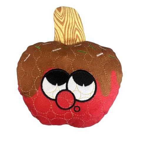 Bite Force - Langlebiges & starkes Hundespielzeug Candy Apple Buddy mit Quietscher, Kevlar-verstärkt für aggressive Kauer für kleine, mittelgroße und große Hunde - Rot von Bite Force