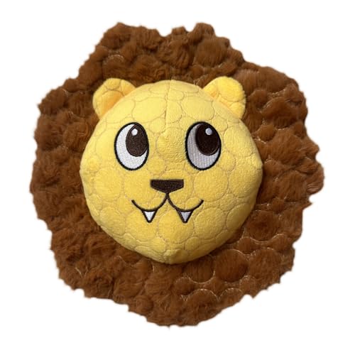 Bite Force - Langlebiges & starkes Hundespielzeug Mighty Leo mit Quietscher, Kevlar-verstärkt für aggressive Kauer für kleine, mittelgroße und große Hunde - Gelb von Bite Force