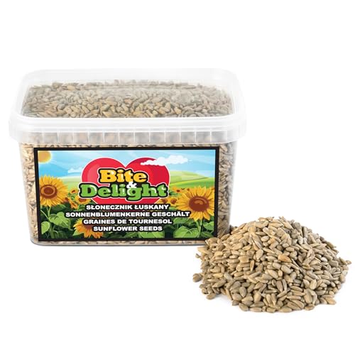 Bite & Delight 0,6 kg Sonnenblumenkerne Geschält Vogelfutter Wildvögel Ganzjährig Sommer Winter Vogelfutter Wildvogelfutter ohne Schale Sunflower Seeds Bite & Delight 0,6 kg Sonnenblumenkerne Geschält Vogelfutter Wildvögel Ganzjährig Sommer Winter Vogelfutter Wildvogelfutter ohne Schale Sunflower Seeds von Bite & Delight