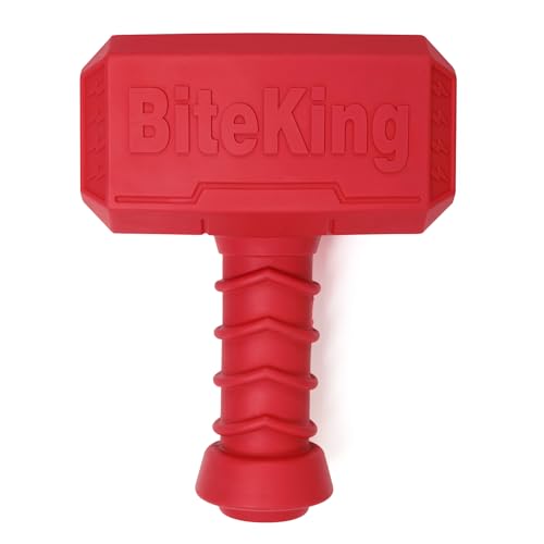 BiteKing Hundespielzeug aus Naturkautschuk für große aggressive Kauer – lebenslanger Ersatz – unzerstörbares Apportier-Leckerli-Spielzeug für große Hunde – langlebiges Hammer-Hunde-Kauspielzeug für BiteKing Hundespielzeug aus Naturkautschuk für große aggressive Kauer – lebenslanger Ersatz – unzerstörbares Apportier-Leckerli-Spielzeug für große Hunde – langlebiges Hammer-Hunde-Kauspielzeug für von BiteKing