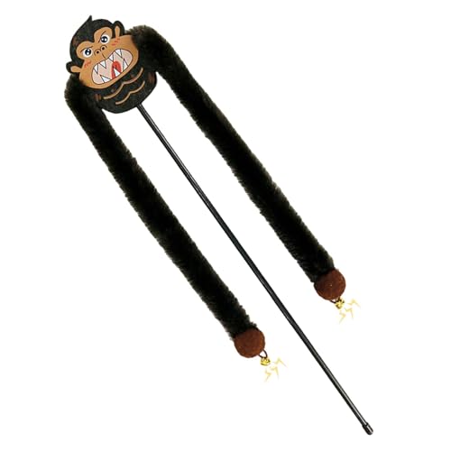 Bitong Katzenstab-Spielzeug, Katzen-Teaser-Stick - Orang-Utan interaktives Teaser-Spielzeug für Kätzchen | Katzenstockspielzeug mit Glöckchen, interaktives Katzenspielzeug, Katzenspielzeug für Bitong Katzenstab-Spielzeug, Katzen-Teaser-Stick - Orang-Utan interaktives Teaser-Spielzeug für Kätzchen | Katzenstockspielzeug mit Glöckchen, interaktives Katzenspielzeug, Katzenspielzeug für von Bitong