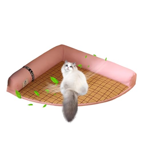 Bitong Kühlkissen für Katzen, waschbar, abnehmbare Katzenmatte, Haustier-Kühlkissen, antihaftbeschichtet, Sommer-Kühlmatte für Hundehütten, Kisten, Betten Bitong Kühlkissen für Katzen, waschbar, abnehmbare Katzenmatte, Haustier-Kühlkissen, antihaftbeschichtet, Sommer-Kühlmatte für Hundehütten, Kisten, Betten von Bitong
