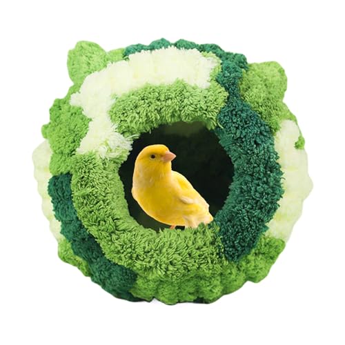 Bitong Winterwarmes Vogelnest - Plüschvogelnest,Winter-Wärmedämmungs-Artefakt-Papageien-Winter-Warmbett – warmes und verdicktes Baumwollnest für kleine Tiere Bitong Winterwarmes Vogelnest - Plüschvogelnest,Winter-Wärmedämmungs-Artefakt-Papageien-Winter-Warmbett – warmes und verdicktes Baumwollnest für kleine Tiere von Bitong